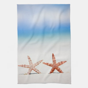 Linge De Cuisine Starfish sur la plage