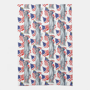Linge De Cuisine Statue de la Liberté, Patriotique Amérique