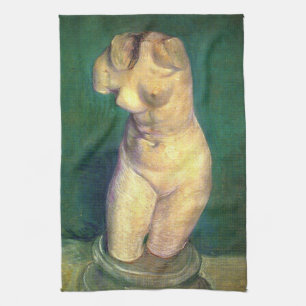 Linge De Cuisine Statuette en plâtre de torse féminin par Vincent v