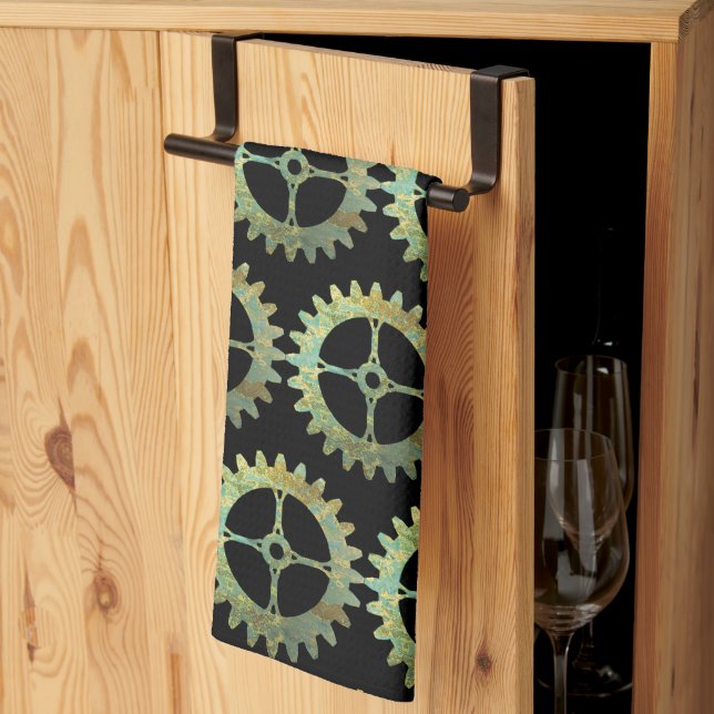 Linge De Cuisine Steampunk Rousty Horaires de montage (Pliage en tiers)