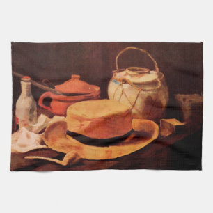 Linge De Cuisine Still Life Casquette de paille jaune par Vincent v