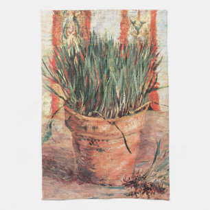 Linge De Cuisine Still Life Flowerpot w Chives par Vincent van Gogh
