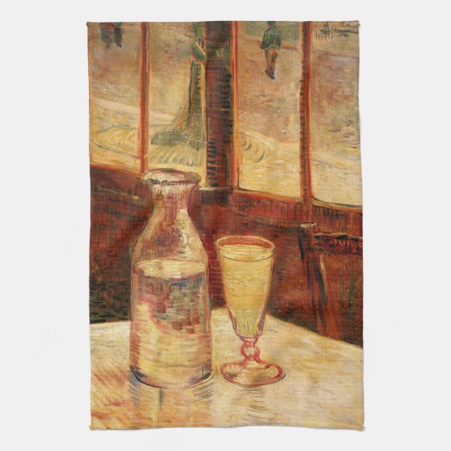 Linge De Cuisine Still Life with Absinthe par Vincent van Gogh (Vertical)