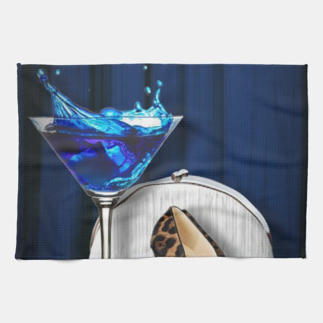 Linge De Cuisine stilletos de fille de cocktail de martini de (Horizontal)