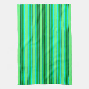 Linge De Cuisine Stripes modernes du milieu du siècle, Vert citron