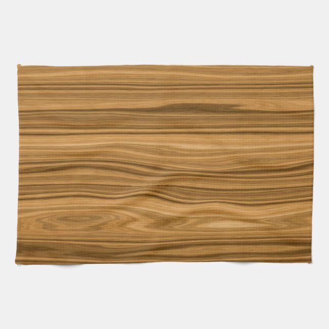 Linge De Cuisine Style de grain élégant en bois (Horizontal)