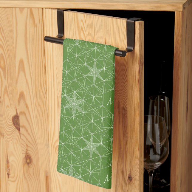 Linge De Cuisine Style japonais personnalisé Design Snowflake (Pliage en tiers)