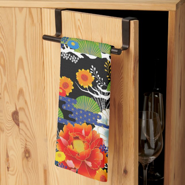 Linge De Cuisine Style japonais yuzen (Pliage en tiers)