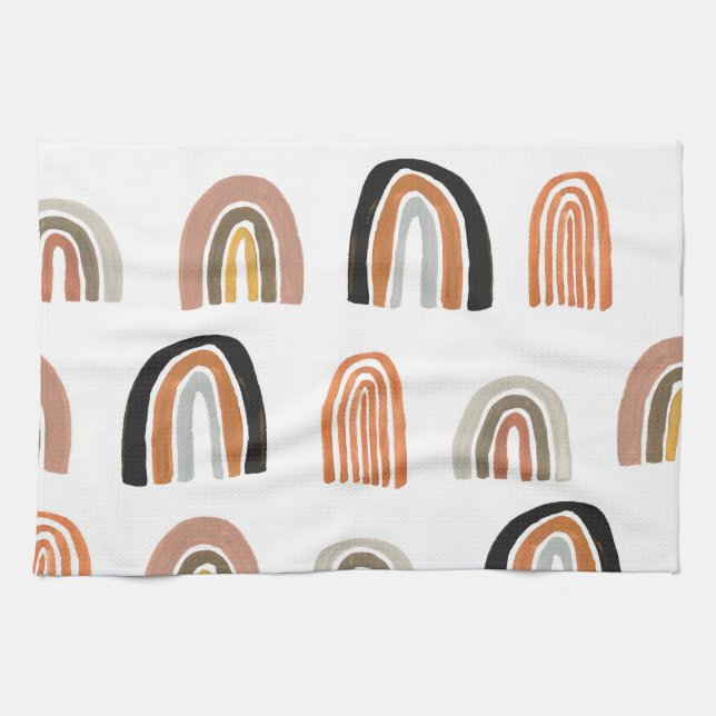 Linge De Cuisine Style simple Pastel Rainbow pour enfants (Horizontal)