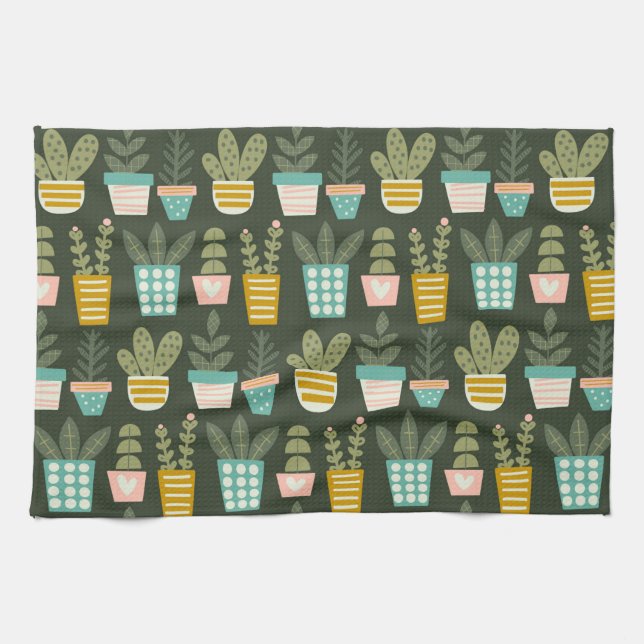 Linge De Cuisine Succulent Plants (Horizontal)