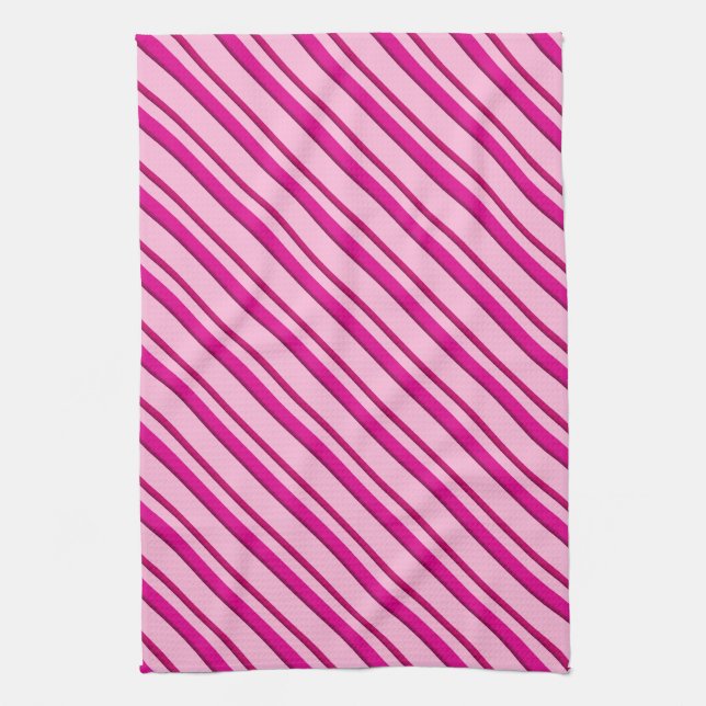 Linge De Cuisine Sucre de canne en rose menthe rose (Vertical)