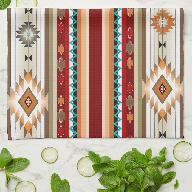 Linge De Cuisine Sud-ouest 2 - couleur changeable du linge (Plié)