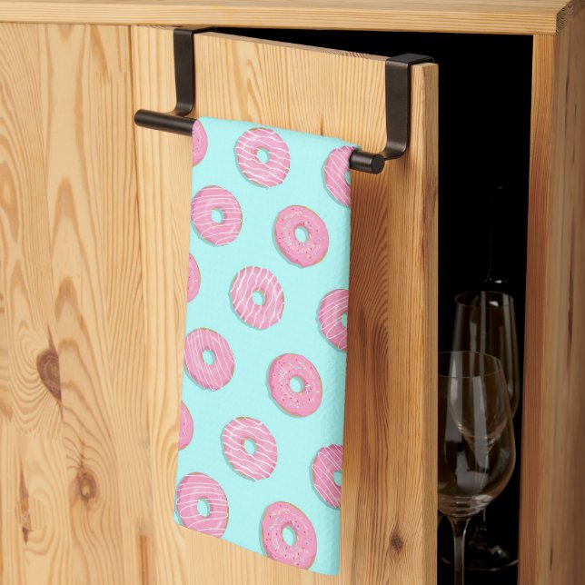 Linge De Cuisine Sugar Sweet Pink Glazed Donuts (Pliage en tiers)
