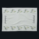 Linge De Cuisine Suisse Edelweiss fleurs Suisse script<br><div class="desc">Serviettes de cuisine Swiss Edelweiss. Serviettes de cuisine Suisse avec fleurs Edelweiss.</div>