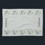 Linge De Cuisine Suisse Edelweiss fleurs Suisse script<br><div class="desc">Serviettes de cuisine Swiss Edelweiss. Serviettes de cuisine Suisse avec fleurs Edelweiss.</div>