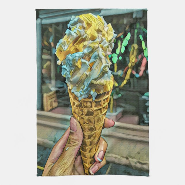 Linge De Cuisine Summer ice cream lovers (Vertical)