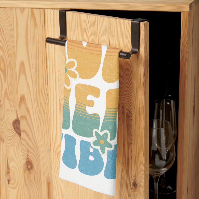 Linge De Cuisine Summer Vibe Retro Floral  (Pliage en tiers)