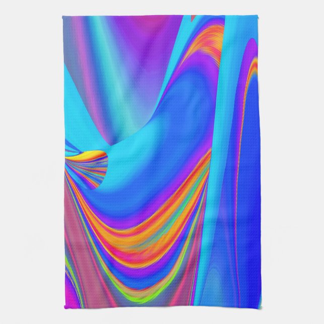 Linge De Cuisine Summerfeel, Rainbowart 3D Abstrait (Vertical)