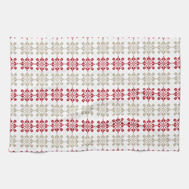 Linge De Cuisine SUN traditionnel letton motif géométrique VI (Horizontal)