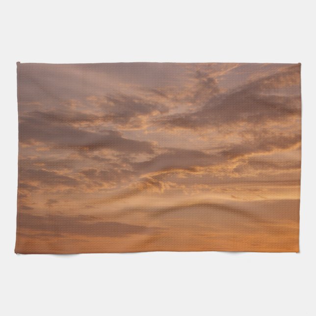 Linge De Cuisine Sunset Clouds II Pastel Nature Abstraite (Horizontal)