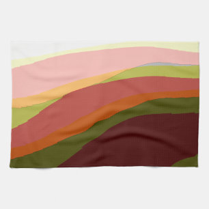 Linge De Cuisine Sunset Vibes Art Abstrait 206