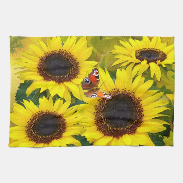 Linge De Cuisine Sunshine Sunflower (Horizontal)