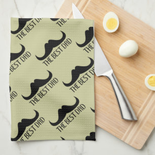 Linge De Cuisine Super papa cool Moustache noire modèle pour la fêt