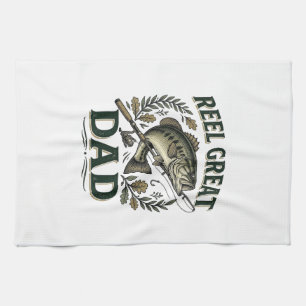 Linge De Cuisine Super Papa Pêche Vintage Fête des Pères