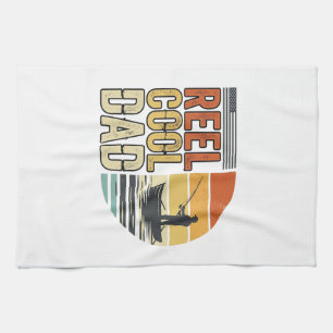 Linge De Cuisine Super Papa T-Shirt Vintage de pêche Design_1