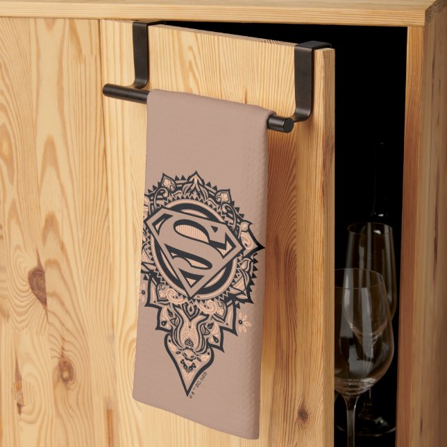 Linge De Cuisine Supergirl Mandala Graphic (Pliage en tiers)