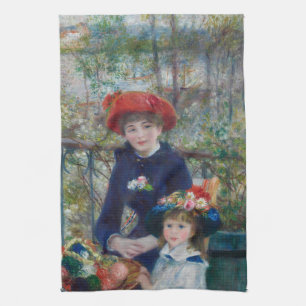 Linge De Cuisine Sur la terrasse, portrait impressionniste, Renoir