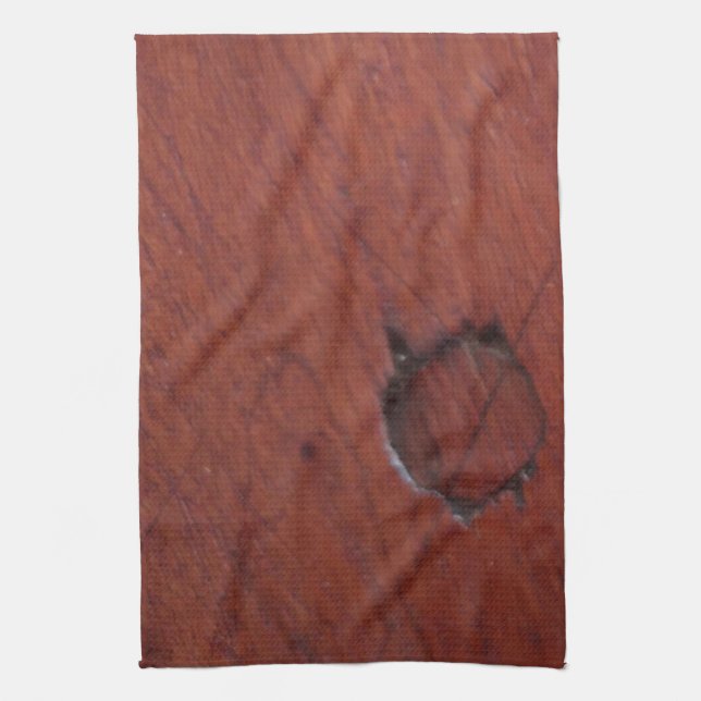 Linge De Cuisine surface en bois foncé (Vertical)