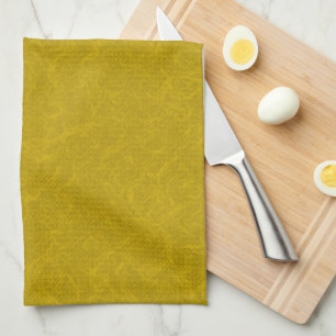 Linge De Cuisine Surface jaune texturée avec motif tourbillonnant
