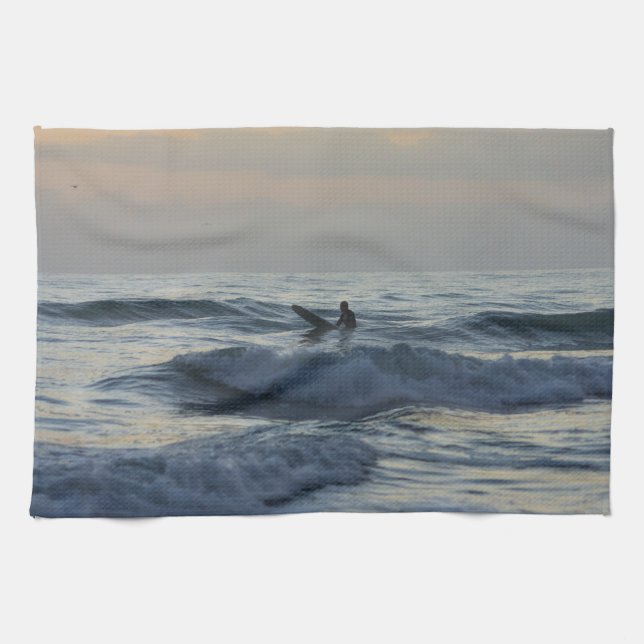 Linge De Cuisine Surfer attend (Horizontal)