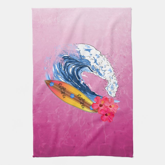 Linge De Cuisine Surfer d'Hawaï (Vertical)