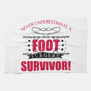 Linge De Cuisine Survivant de la chirurgie du pied