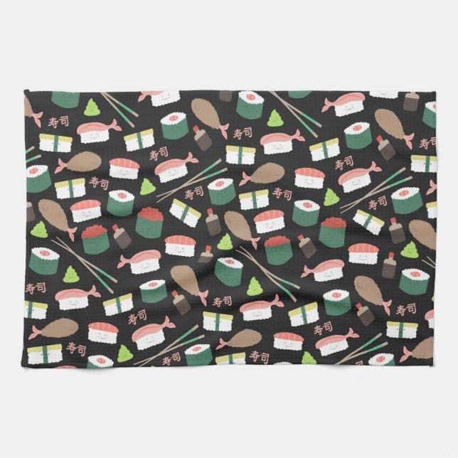 Linge De Cuisine Sushi (Horizontal)