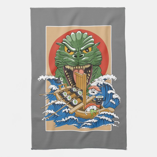 Linge De Cuisine Sushi Lover japonais (Vertical)