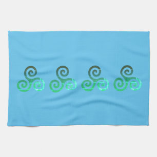 Linge De Cuisine Symbole celtique antique Emerald Triskele