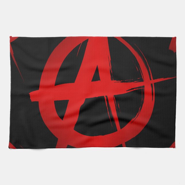 Linge De Cuisine Symbole d'anarchie (Horizontal)
