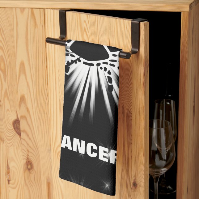 Linge De Cuisine Symbole du cancer (Pliage en tiers)