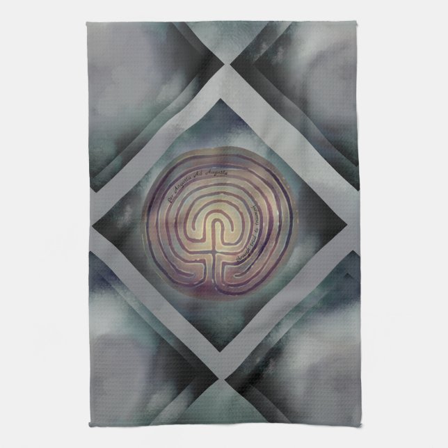 Linge De Cuisine Symbole du Labyrinthe (Vertical)