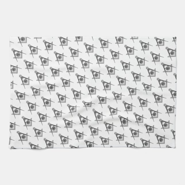 Linge De Cuisine Symbole franc-maçonnerie (Horizontal)