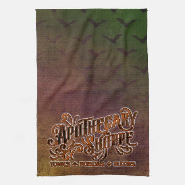 Linge De Cuisine Symbole gothique d'Halloween Shoppe (Vertical)