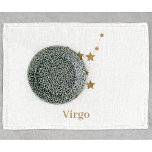 Linge De Cuisine Symbole moderne Zodiac Gold Virgo | Élément Terre<br><div class="desc">Symbole moderne Zodiac Gold Virgo | Élément Terre</div>