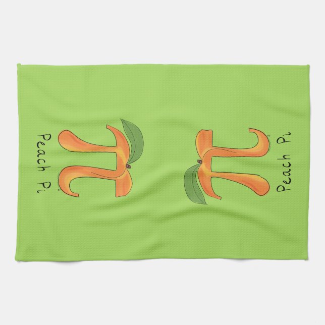 Linge De Cuisine Symbole Pi Peach Math Funny (Horizontal)