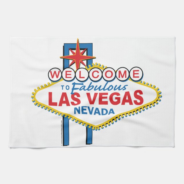 Linge De Cuisine SYMBOLE RÉtro DE Las Vegas (Horizontal)