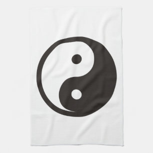 Linge De Cuisine Symbole Yin Yang - tatouage solide