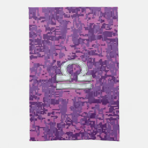 Linge De Cuisine Symbole Zodiaque de la Libra moderne sur Camo num