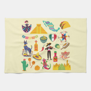 Linge De Cuisine Symboles du Mexique